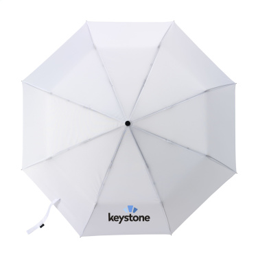 Logo trade promotional giveaways picture of: Michigan foldable RCS RPET umbrella 21 inch